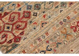 Tappeto Istintia Geometrico Beige Rosso Mattone Corsia 84x238 Cm