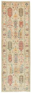 Tappeto Floralia Stilizzato Beige Blu Corsia 80x248 Cm