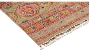 Tappeto Istintia Geometrico Beige Rosso Corsia 83x289 Cm
