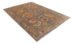 Tappeto Floralia Geometrico Marrone Multicolore 147x202 Cm