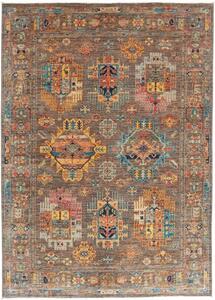 Tappeto Floralia Geometrico Marrone Multicolore 147x202 Cm