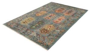Tappeto Floralia Geometrico Blu Multicolore 150x208 Cm