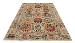 Tappeto Floralia Geometrico Beige Multicolore 146x213 Cm