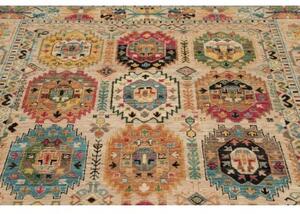 Tappeto Floralia Geometrico Beige Multicolore 146x213 Cm