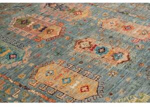 Tappeto Floralia Geometrico Blu Multicolore 150x208 Cm