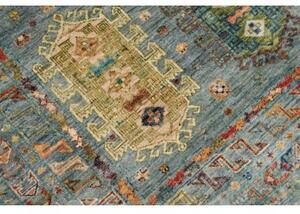 Tappeto Floralia Geometrico Blu Multicolore 150x208 Cm