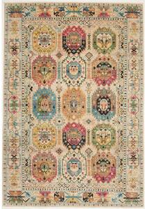 Tappeto Floralia Geometrico Beige Multicolore 146x213 Cm