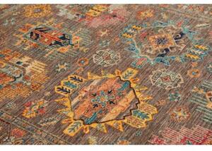 Tappeto Floralia Geometrico Marrone Multicolore 147x202 Cm