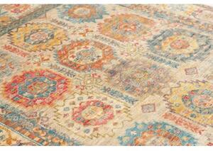 Tappeto Floralia Geometrico Beige Blu 147x198 Cm