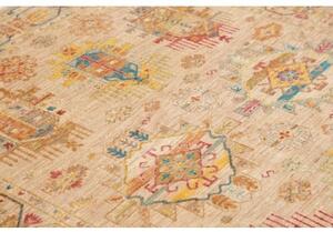 Tappeto Floralia Geometrico Beige Blu 150x194 Cm