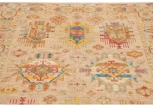 Tappeto Floralia Geometrico Beige Blu 150x194 Cm