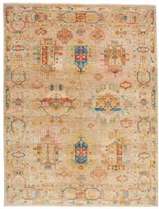 Tappeto Floralia Stilizzato Beige Blu 150x197 Cm