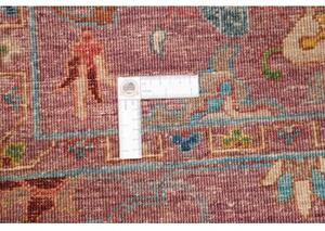 Tappeto Zigler Fine Stilizzato Bordeaux Azzurro 148x215 Cm