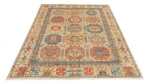 Tappeto Floralia Geometrico Beige Blu 147x198 Cm
