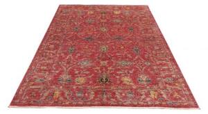 Tappeto Zigler Fine Floreale Rosso Beige 148x208 Cm