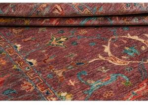 Tappeto Zigler Fine Stilizzato Bordeaux Azzurro 148x215 Cm