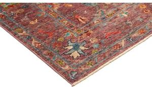 Tappeto Zigler Fine Stilizzato Bordeaux Azzurro 148x215 Cm