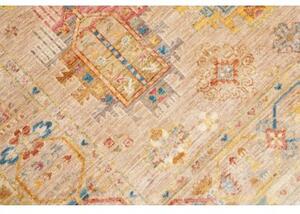 Tappeto Floralia Stilizzato Beige Blu 150x197 Cm