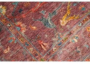 Tappeto Zigler Fine Stilizzato Bordeaux Azzurro 148x215 Cm