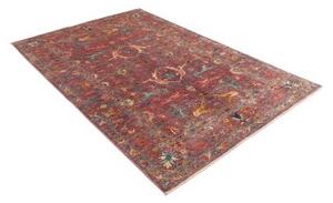 Tappeto Zigler Fine Stilizzato Bordeaux Azzurro 148x215 Cm