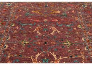 Tappeto Zigler Fine Stilizzato Bordeaux Azzurro 148x215 Cm