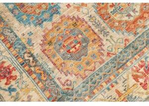 Tappeto Floralia Geometrico Beige Blu 147x198 Cm