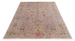 Tappeto Zigler Fine Floreale Grigio Tortora Blu 152x196 Cm