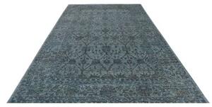 Tappeto Zigler Fine Floreale Blu Petrolio Antracite 202x303 Cm