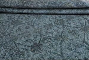 Tappeto Zigler Fine Floreale Blu Petrolio Antracite 202x303 Cm