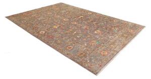Tappeto Zigler Fine Floreale Marrone Blu Ottanio 202x286 Cm