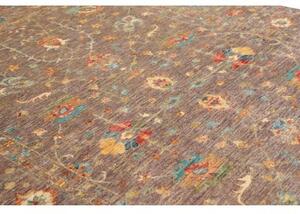 Tappeto Zigler Fine Floreale Marrone Blu Ottanio 202x286 Cm