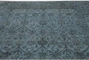 Tappeto Zigler Fine Floreale Blu Petrolio Antracite 202x303 Cm