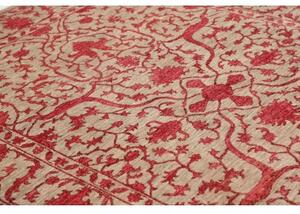 Tappeto Zigler Fine Floreale Beige Rosso 173x239 Cm