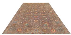 Tappeto Zigler Fine Floreale Marrone Blu Ottanio 202x286 Cm