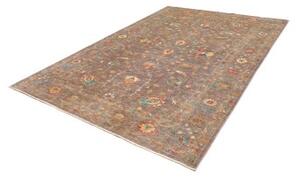 Tappeto Zigler Fine Floreale Marrone Blu Ottanio 202x286 Cm