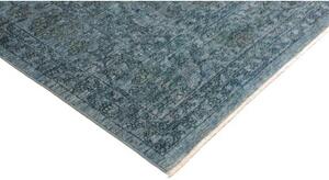 Tappeto Zigler Fine Floreale Blu Petrolio Antracite 202x303 Cm