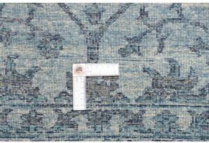 Tappeto Zigler Fine Floreale Blu Petrolio Antracite 202x303 Cm