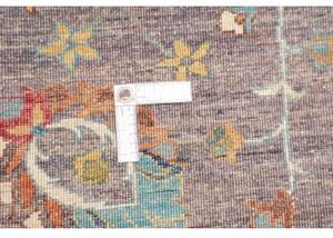 Tappeto Zigler Fine Floreale Marrone Blu Ottanio 202x286 Cm