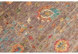 Tappeto Zigler Fine Floreale Marrone Blu Ottanio 202x286 Cm