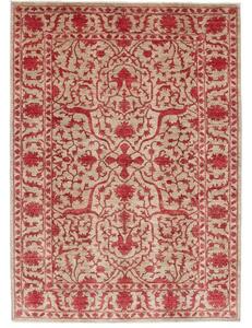 Tappeto Zigler Fine Floreale Beige Rosso 173x239 Cm