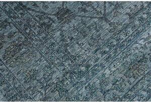 Tappeto Zigler Fine Floreale Blu Petrolio Antracite 202x303 Cm