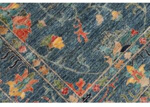 Tappeto Zigler Fine Floreale Blu Petrolio Beige 170x239 Cm