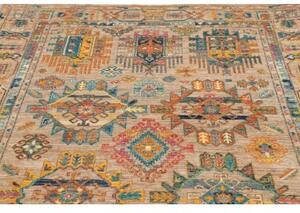 Tappeto Floralia Geometrico Beige Blu 163x244 Cm
