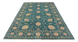 Tappeto Zigler Fine Floreale Verde Petrolio Beige 173x249 Cm