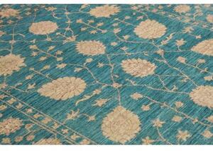 Tappeto Zigler Fine Floreale Verde Petrolio Beige 173x249 Cm