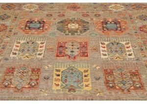 Tappeto Floralia Stilizzato Tortora Arancione 170x243 Cm