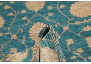 Tappeto Zigler Fine Floreale Verde Petrolio Beige 173x249 Cm