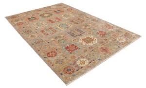 Tappeto Floralia Stilizzato Tortora Arancione 170x243 Cm