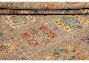 Tappeto Floralia Stilizzato Tortora Arancione 170x243 Cm