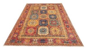 Tappeto Floralia Geometrico Rosso Ruggine Blu Cobalto 160x238 Cm